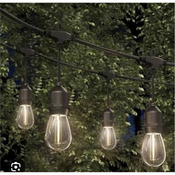 Solar-Powered LED String Lights with Remote Control, 60 Ft