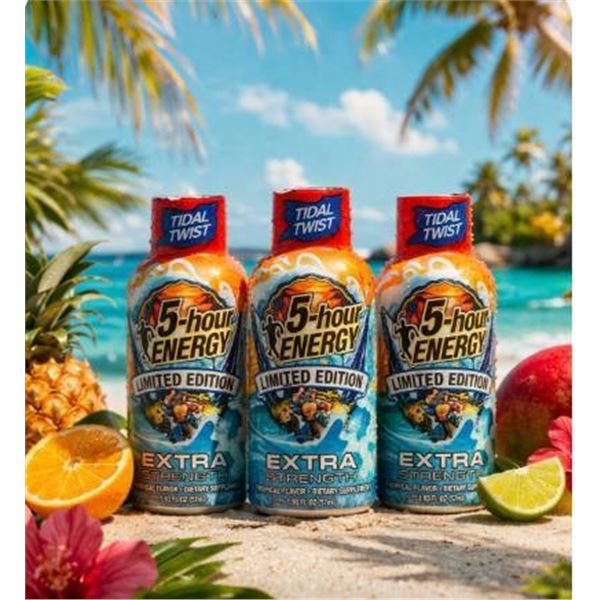 5-Hour Energy Extra Strength Tidal Twist Flavor - 6 Pack with Single Bottle