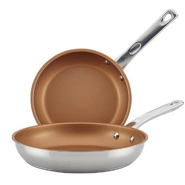 Gotham Steel Pro Non-Stick Frying Pan Set, 2 Pieces