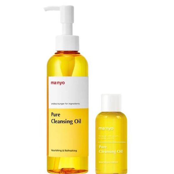 Pure Cleansing Oil Set with Three Items, 200 ml, 120 ml, and 50 ml