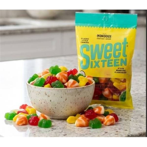 Mondoux Sweet Sixteen Gummy Mix, Model 87165, 6x135g