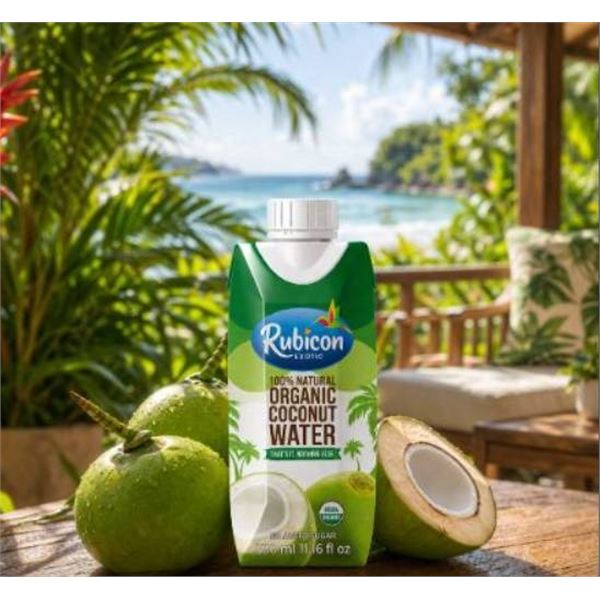 Rubicon Organic Coconut Water 12 x 330 ml