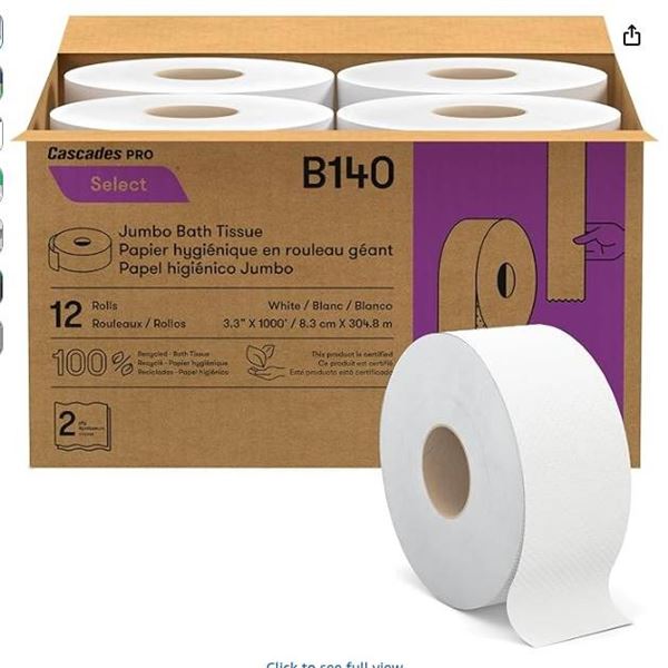 Cascades PRO Select Jumbo Bath Tissue, Model PB140B