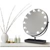 Image 1 : Feit Electric Hollywood Style LED Mirror, 15.75-Inch Diameter, Dimmable