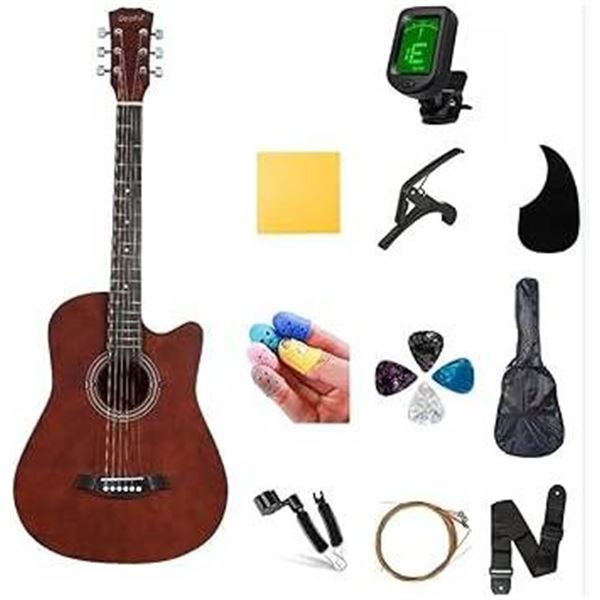 KAPS 38-Inch Acoustic Guitar in Matte Finish, All Wooden