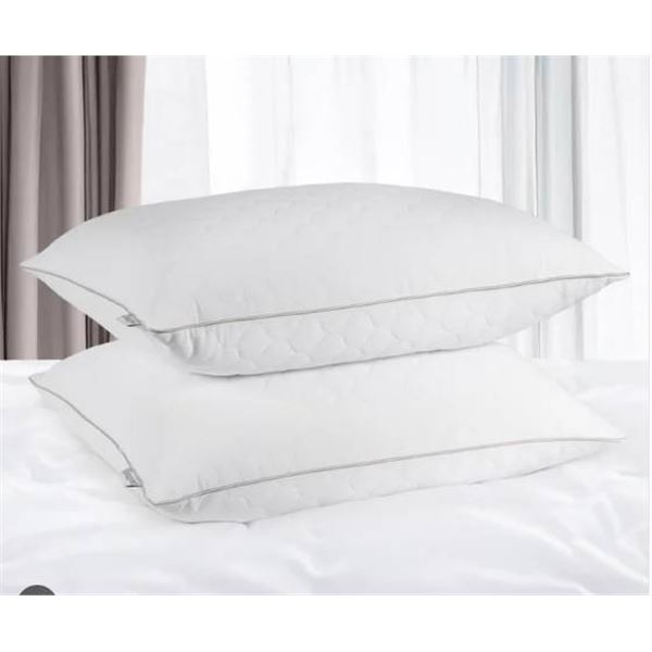 Beautyrest Black Quilted Cooling Pillows, 2-Pack, Standard/Queen Size