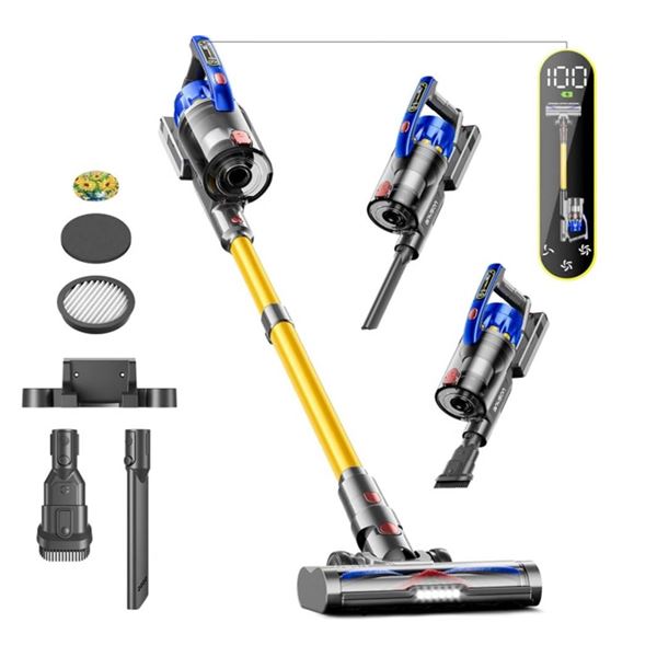ZVSAHYX V17 Cordless Stick Vacuum Cleaner with Accessories
