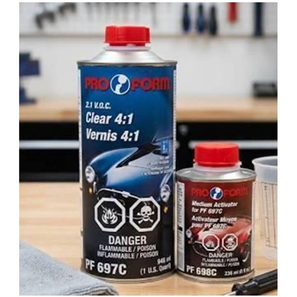 Pro Form PF 697C Clear 4:1 and 698C Medium Activator Set