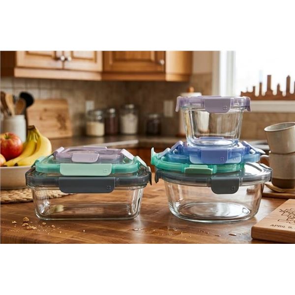 14 Pc Ello Glass Food StorageÂ Containers