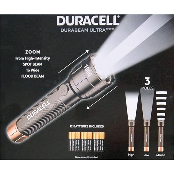 Duracell DURABEAM Ultra LED Flashlight 1000 Lumens 3-Pack
