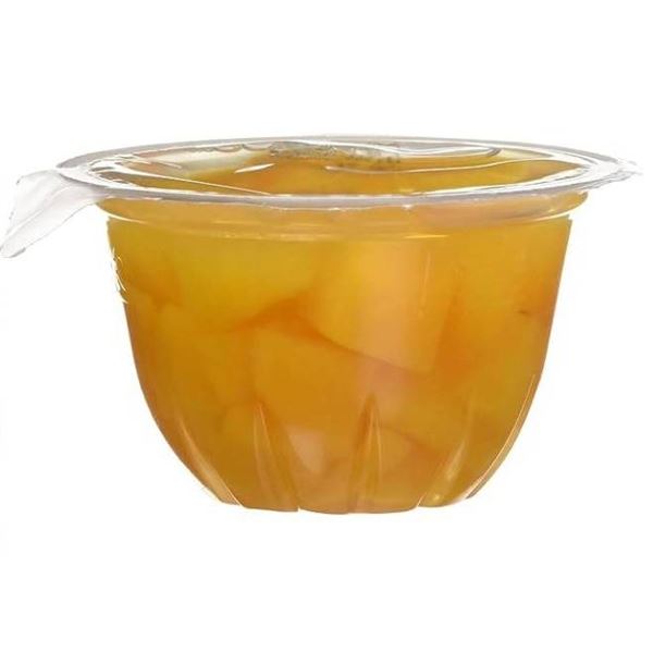 Lot of 2 - Dole Diced Peaches in Fruit Juice, 20 Cups, 4 oz Each