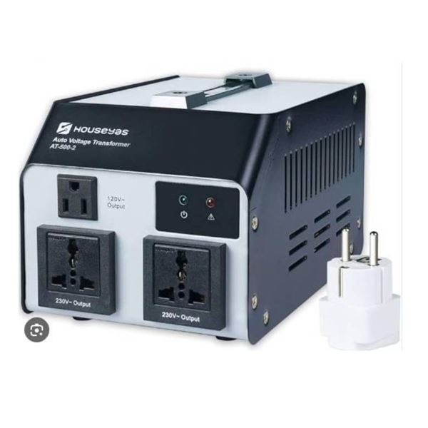 Houseyas Auto Voltage Transformer AT-1000-2 with 120V and 230V Outputs