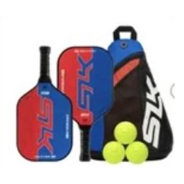 SLK Prime Max Pickleball Set with 2 Paddles and 4 Balls