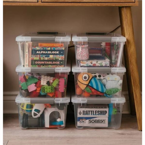Tufstore Latchbox Storage Bins 12.2 x 13.2 in - Pack of 6