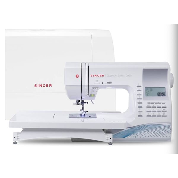 SINGER Quantum Stylist 9960 Computerized Sewing & Quilting Machine with Extension Table & Accessory 