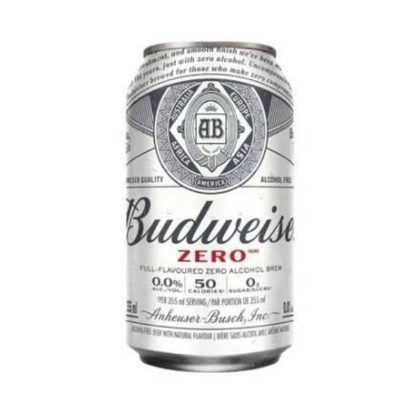 Budweiser Zero 355ml Cans - 23 Count
