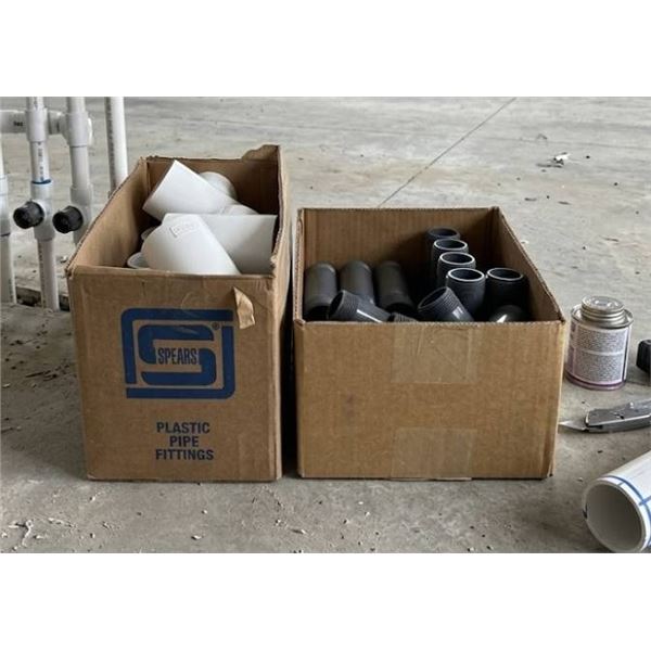 Lot ofÂ  - PVC and Threaded Pipe Fittings by Spears and Ipex