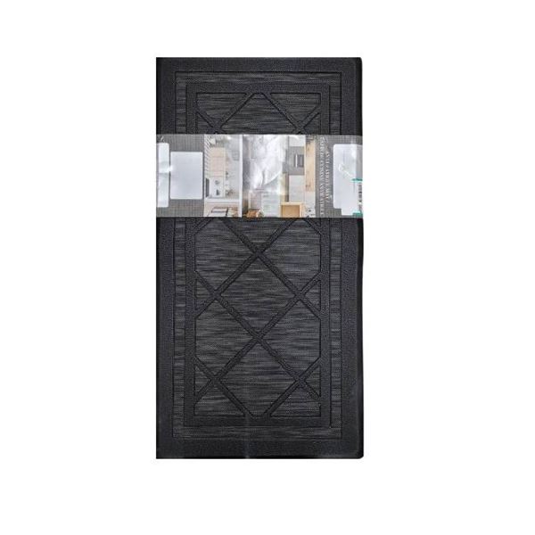 Passages Anti-Fatigue Kitchen Mat, 20x39 Inches, Black Design