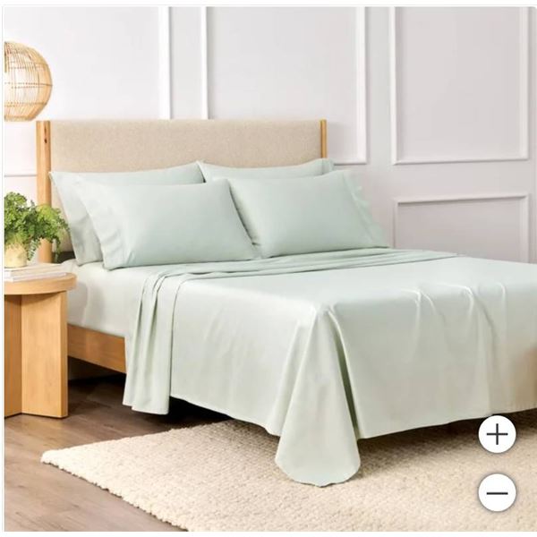 Purely Organic Queen Grand 100 Percent Turkish Organic Cotton Sheet Set