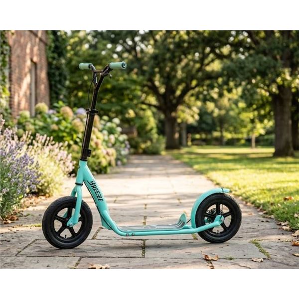 Breeze Kick Scooter With Air-Filled Tires And Alloy Frame And Hand BrakeÂ