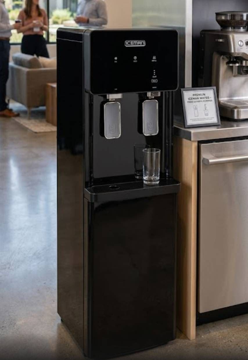 Iceman Freestanding Water And Ice Dispenser With Dual Spouts - A D ...