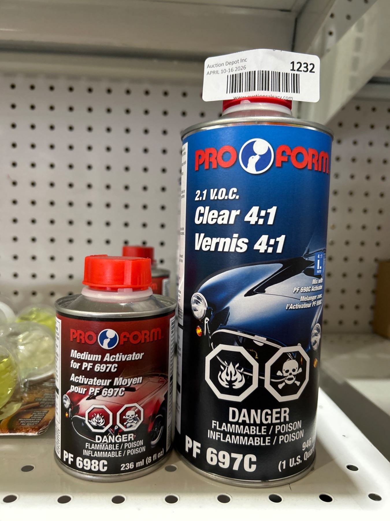 Pro Form PF 697C Clear 4:1 and PF 698C Medium Activator, 1 Gallon and ...