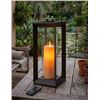 Image 1 : Outdoor LED Faux Candle Lantern with Remote Control, model No. LUT-1908B