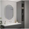 Image 1 : Artika Royce Oval LED Wall Mirror With Integrated Defogger