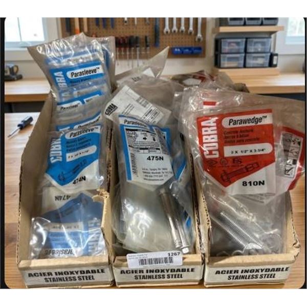 Cobra Parasleeve and Parawedge Stainless Steel Anchors