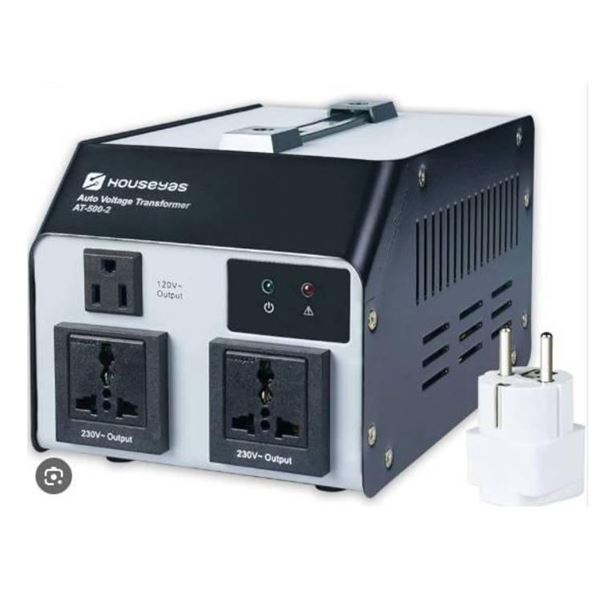 Houseyas AT-1000-2 Auto Voltage Transformer 1000W 120V/230V