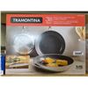 Image 2 : Tramontina 3-Piece Stainless Steel Ceramic Skillet Set