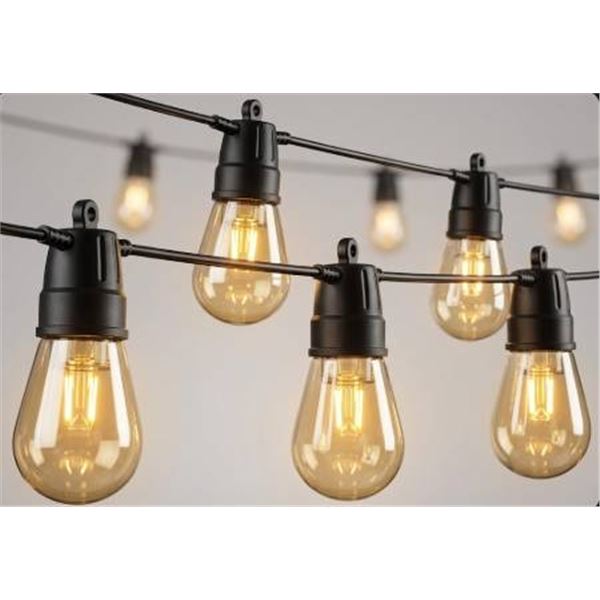 YSJ S14 2700K String Lights, Warm White, Outdoor Use