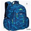 Image 1 : Roots Backpack with Blue Design and Multiple Compartments