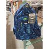 Image 2 : Roots Backpack with Blue Design and Multiple Compartments