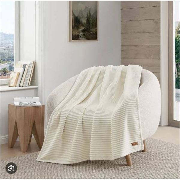 Koolaburra by UGG Throw Blanket, 50 x 70 Inches, White