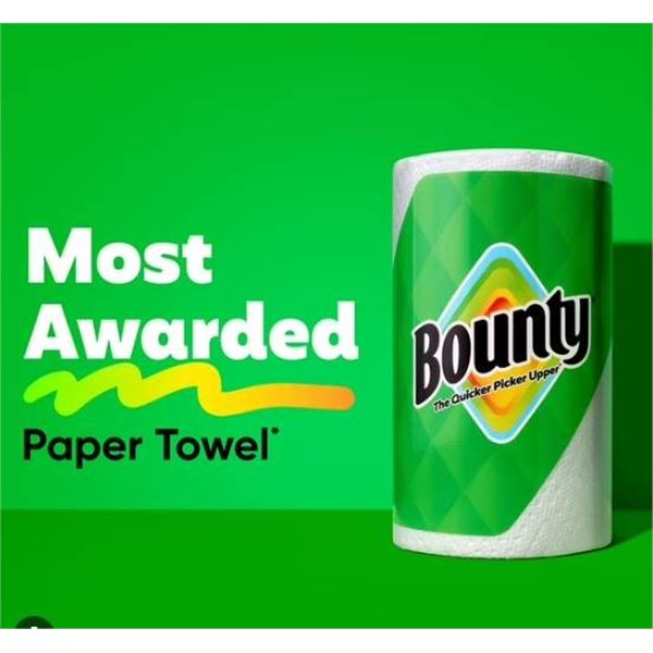Bounty Plus Paper Towels, 12 Rolls, Strongest and Most Absorbent