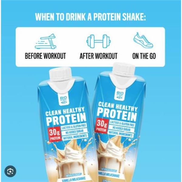 Biosteel Clean Healthy Protein Vanilla Milkshake 12-Count Pack