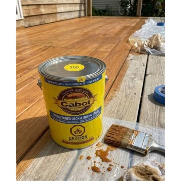 Cabot Cedar Wood Toned Deck and Siding Stain 3.75L
