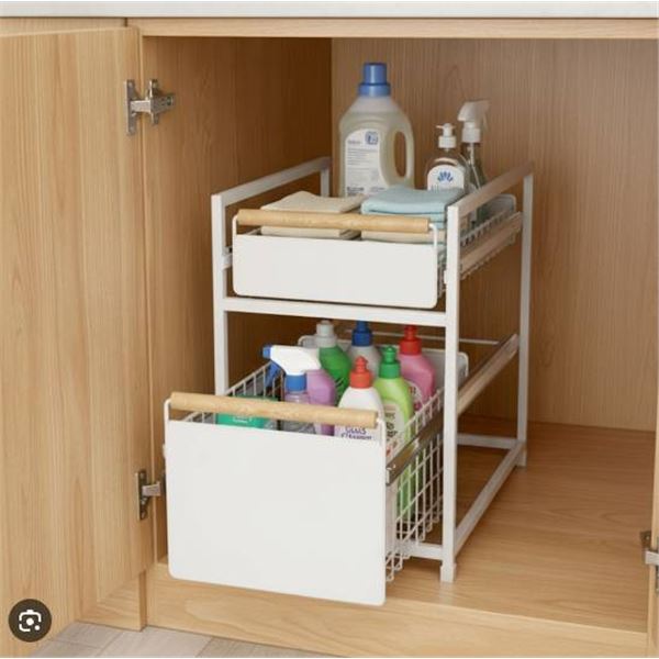 Mesa Home And Design 2-Tier Organizer With Sliding Drawers