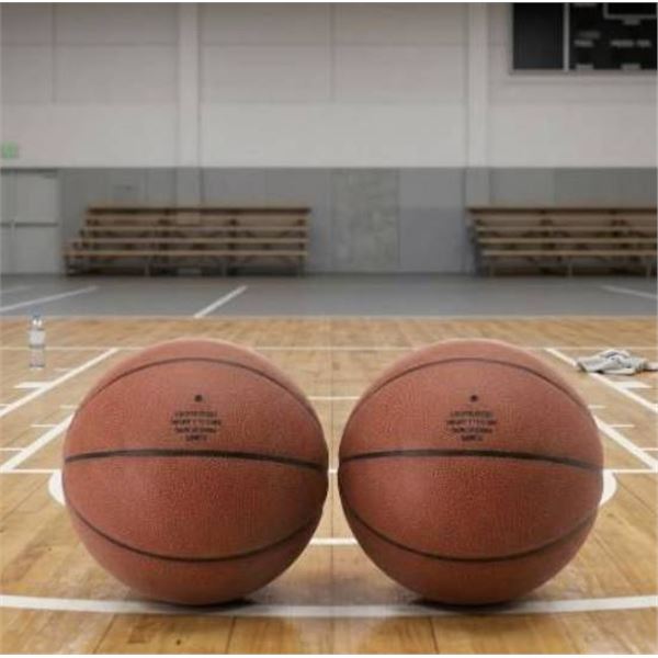 Amazon Basics PU Composite Basketball - Official Size, 2-Pack