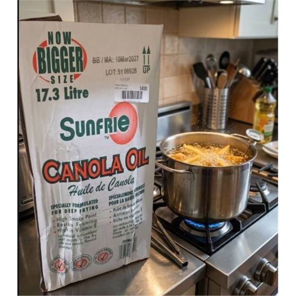 Sunfrie Canola Oil 17.3 Litre for Deep Frying