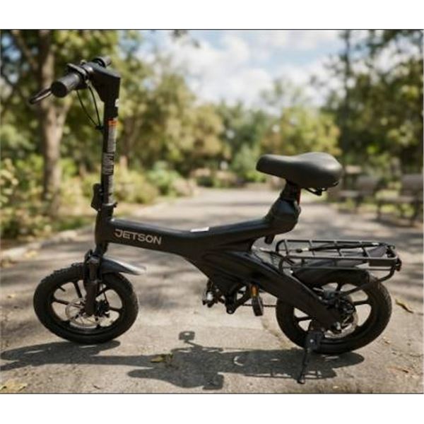 Jetson Electric Bicycle With Folding Frame and Rear Cargo Rack ***NO Battery / Charge Cord***