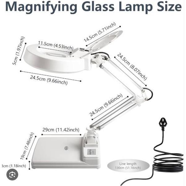 Gynx LED Magnifier Lamp