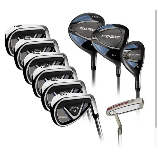 Callaway Edge 10-Piece Golf Club Set With Bag, Item 1800191