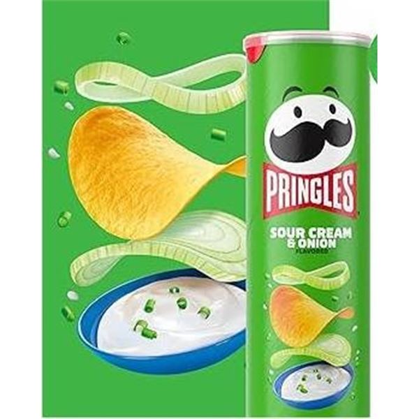 Pringles Sour Cream and Onion Flavored Snack Cans 14 X 156g