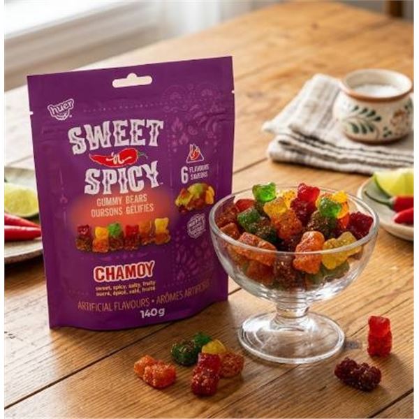 Huer Sweet 'n Spicy Gummy Bears Chamoy 140g Pack