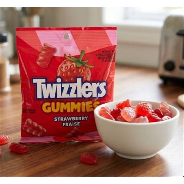 Twizzlers Gummies Strawberry 10x170g Bag