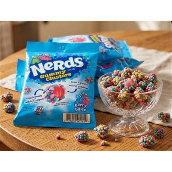 Nerds Gummy Clusters Candy, 10 Bags, 142g Each