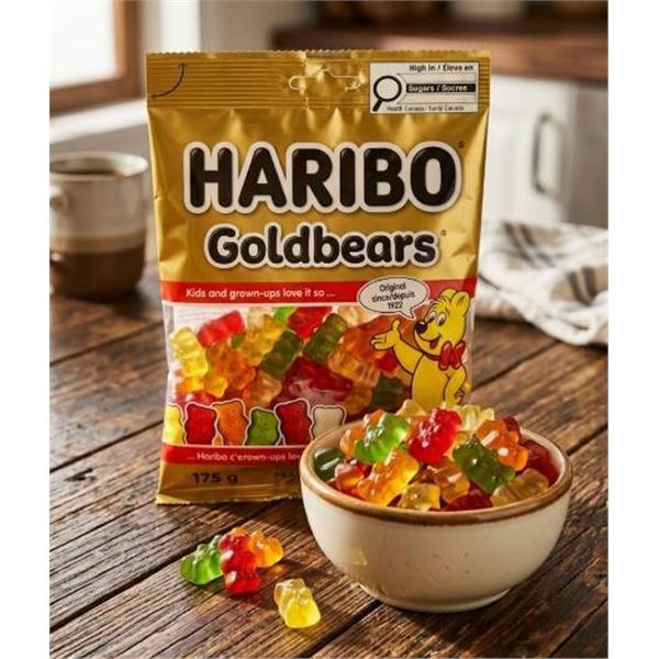 Haribo Goldbears Gummy Candy 12x175g BagÂ