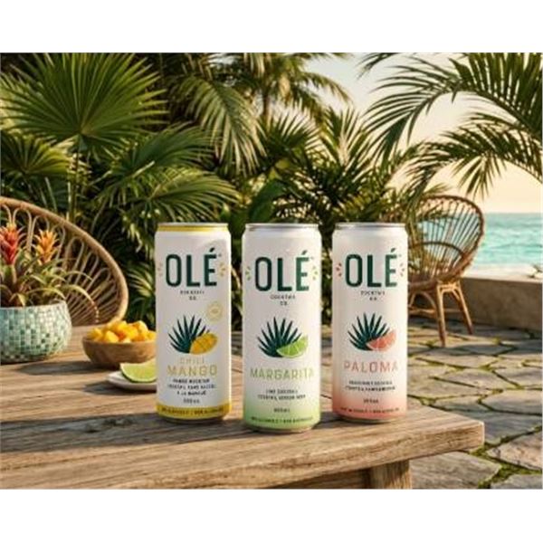 Ole Non-Alcoholic Mocktail Variety Pack - 15 Cans (355 mL Each)